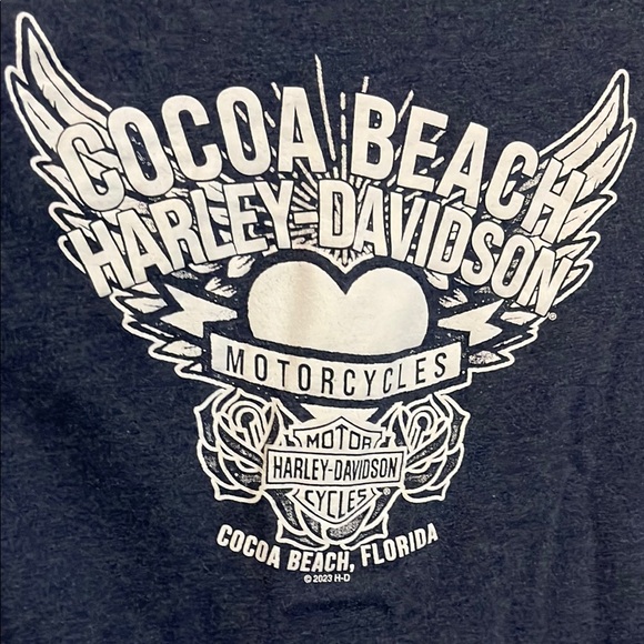 Harley-Davidson Midnight Blue Skull Tee - Picture 6 of 8